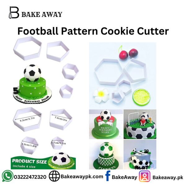 Football Pattern Cookie Cutter
