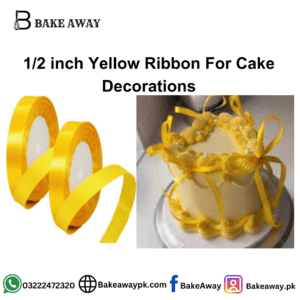 1/2 inch Yellow Ribbon For Cake Decorations
