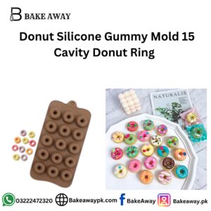 Donut Silicone Gummy Mold 15 Cavity Donut Ring