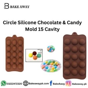 Circle Silicone Chocolate & Candy Mold 15 Cavity