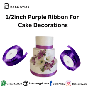1/2inch Purple Ribbon For  Cake Decorations