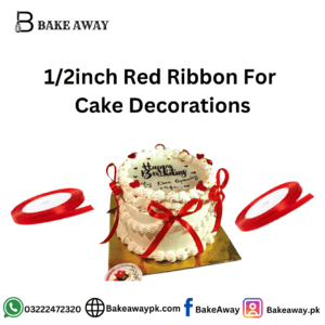 1/2inch Red Ribbon For  Cake Decorations