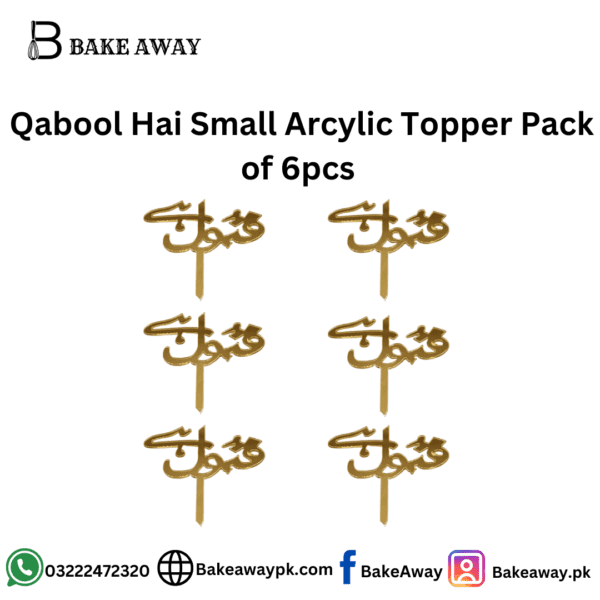 Qabool Hai Samll Arcylic Topper Pack of 6 Pcs