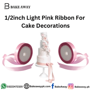 1/2inch Light Pink Ribbon For  Cake Decorations