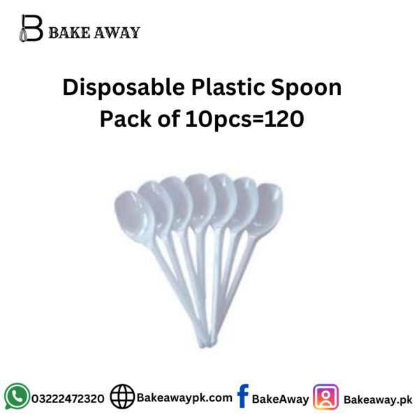 Disposable Plastic Spoon Pack of 10 Pcs