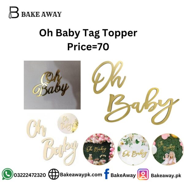 Oh Baby Tag Topper 1 Pcs=70