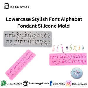 Lowercase Stylish Font Alphabet Fondant Silicone Mold