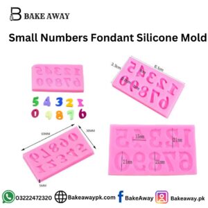 Small Numbers Fondant Silicone Mold