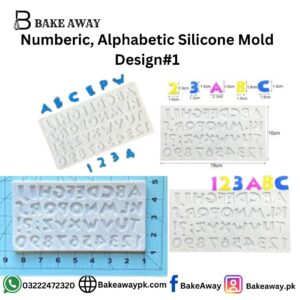 Numberic, Alphabetic Silicone Mold Design#1