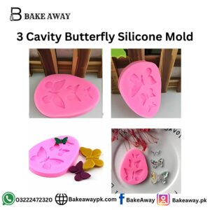 3 Cavity Butterfly Silicone Mold