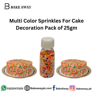 Multi Color Sprinkles For Cake Decoration Pack of 25gm
