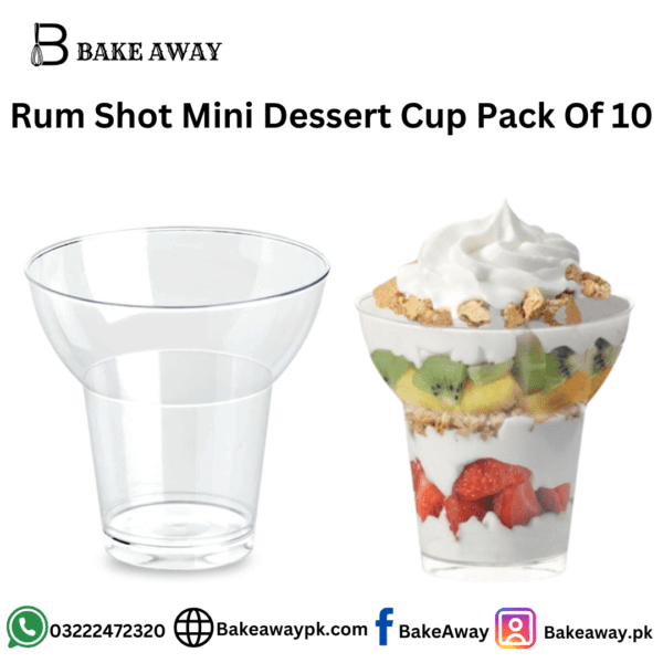 Rum Shot Mini Dessert Cup Pack Of 10