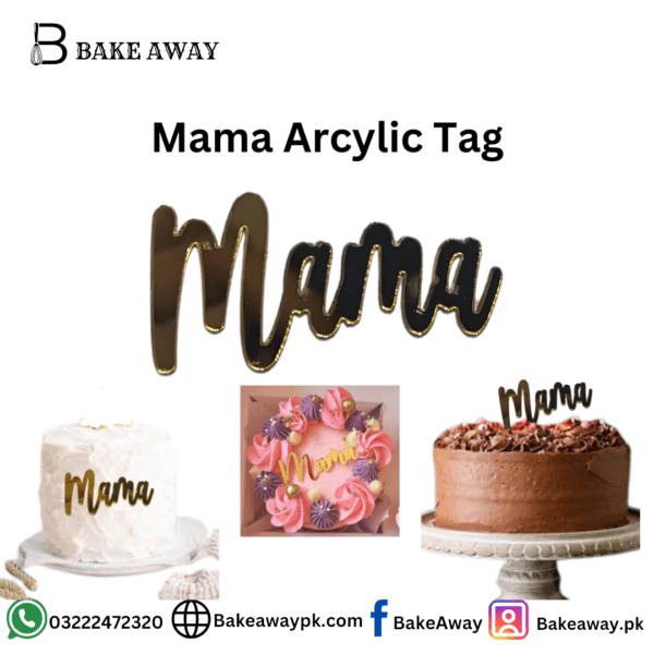 Mama Arcylic Tag