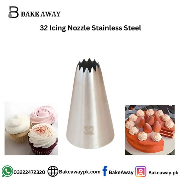 32 Icing Nozzle Stainless Steel