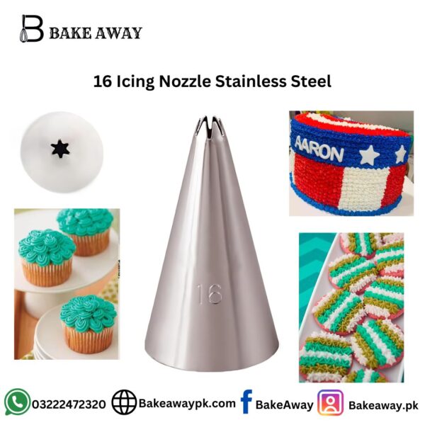 16 Icing Nozzle Stainless Steel