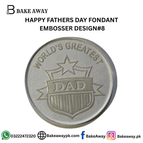 HAPPY FATHERS DAY FONDANT  EMBOSSER DESIGN#8