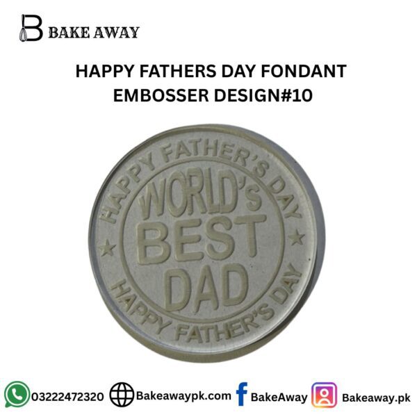 HAPPY FATHERS DAY FONDANT  EMBOSSER DESIGN#10