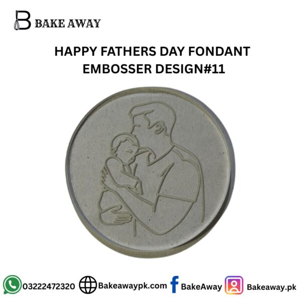 HAPPY FATHERS DAY FONDANT  EMBOSSER DESIGN#11