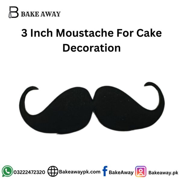 3 Inch Moustache For Cake Decoration