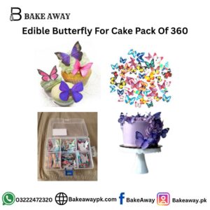 Edible Butterfly For Cake Pack Of 360