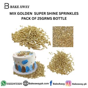 MIX GOLDEN SUPER SHINE SPRINKLES PACK OF 20GRMS BOTTLE