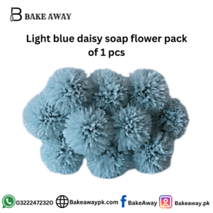 Light blue daisy soap flower pack of 1 pcs