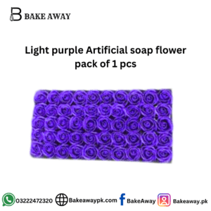 Light purple Artificial soap flower pack of 1 pcs