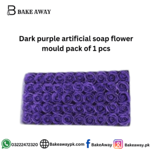 Dark purple artificial soap flower mould pack of 1 pcs