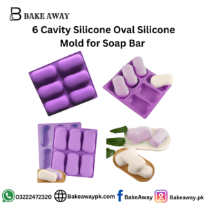 6 Cavity Silicone Oval Silicone Mold for Soap Bar