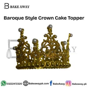 Baroque Style Crown Cake Topper