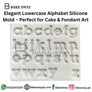 Elegant Lowercase Alphabet Silicone Mold