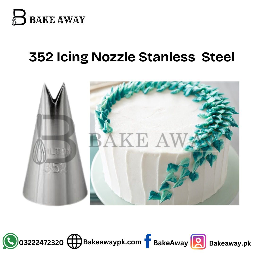 352 Small Leaf Icing Nozzle Stainless Steel