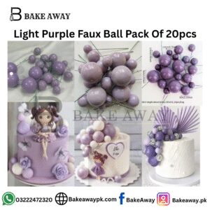 Light Purple Faux Ball Pack Of 20pcs