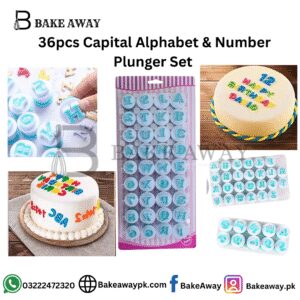 36pcs Capital Alphabet & Number Plunger Set