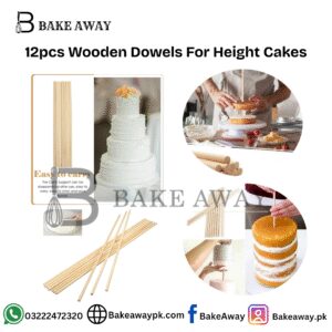 12pcs Wooden Dowels For Height Cakes