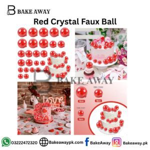 Red Crystal Faux Ball