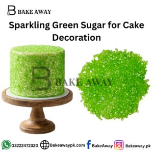 Sparkling Green Sugar for Cake Decoration