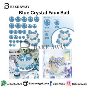 Blue Crystal Faux Ball