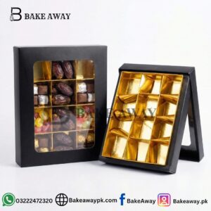 12 Cavity Window Date Box Black