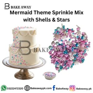 Mermaid Theme Sprinkle Mix with Shells & Stars