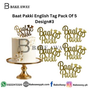 Baat Pakki English Tag Pack Of 5 Design#3
