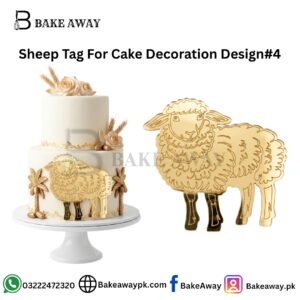 Sheep Tag For Cake Decoration Design#4