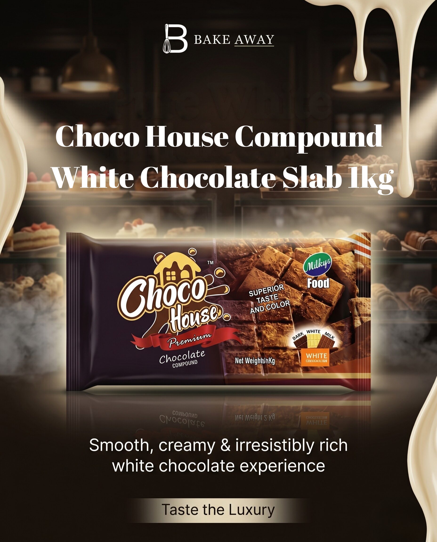 Choco House Compound White Chocolate Slab 1kg