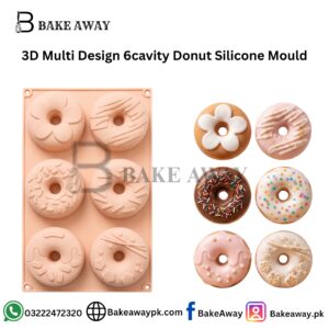 3D Multi Design 6cavity Donut Silicone Mould