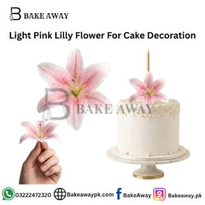 Light Pink Lilly Flower For Cake Decoration