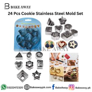 24 Pcs Cookie Stainless Steel Mold Set