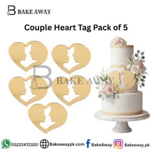 Couple Heart Tag Pack of 5
