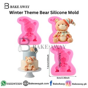 Winter Theme Bear Silicone Mold