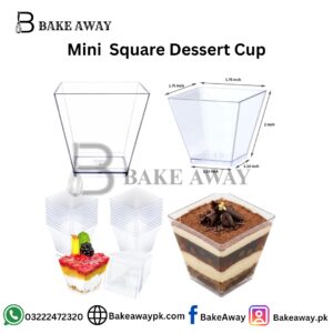 Mini Square Dessert Cup