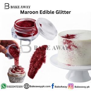 Maroon Edible Glitter